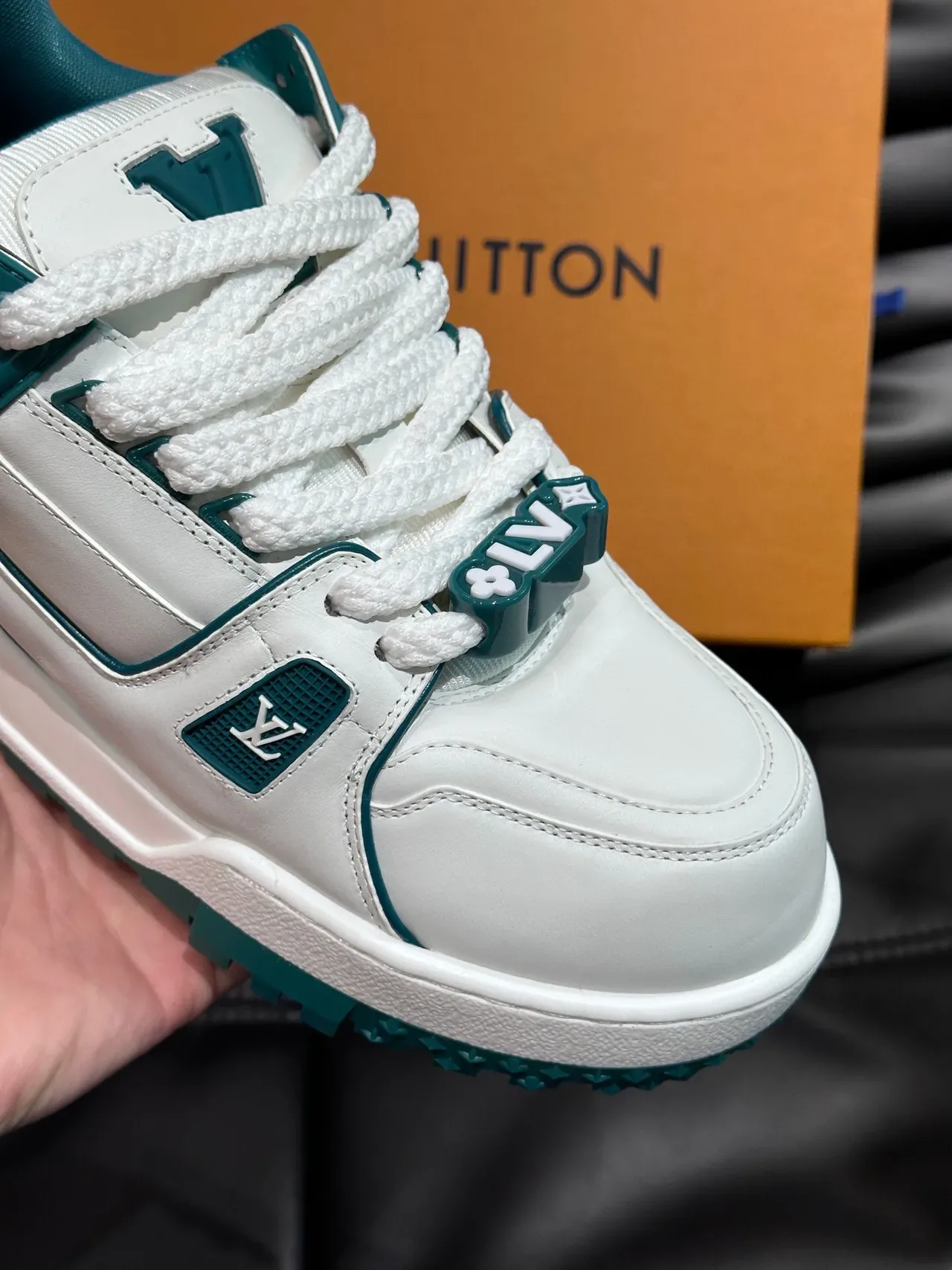 Louis Vuitton White Blue Chunky Sole Layered Strap Detail Lifestyle Sneakers 7