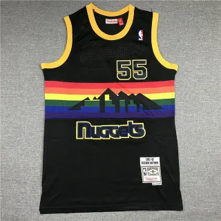 Mitchell & Ness 1991-92 Dikembe Mutombo Hardwood Classics Black Rainbow Mountain Jersey