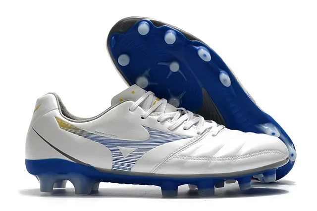 Mizuno Morelia Yellow Black নিম্ন-কাট সিন্থেটিক চামড়া উপর ফার্ম-গ্রাউন্ড সকার জুতা 3