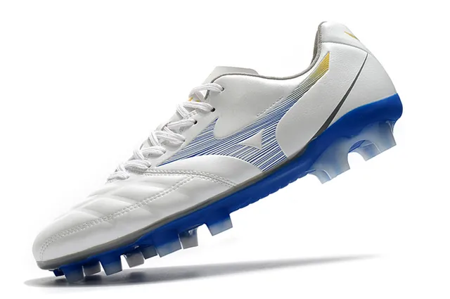 Mizuno Morelia Yellow Black নিম্ন-কাট সিন্থেটিক চামড়া উপর ফার্ম-গ্রাউন্ড সকার জুতা 6