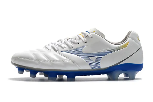 Mizuno Morelia Yellow Black নিম্ন-কাট সিন্থেটিক চামড়া উপর ফার্ম-গ্রাউন্ড সকার জুতা 7