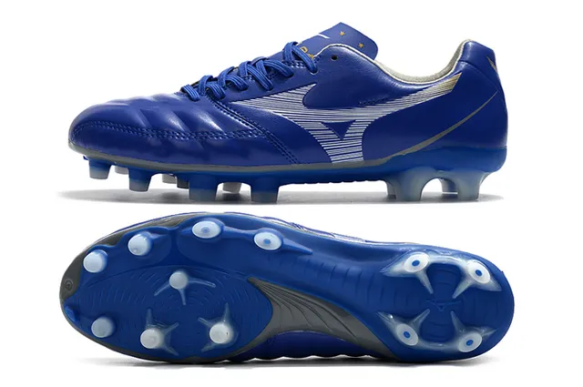 Mizuno Morelia Yellow Black নিম্ন-কাট সিন্থেটিক চামড়া উপর ফার্ম-গ্রাউন্ড সকার জুতা 16