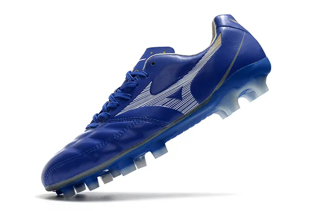 Mizuno Morelia Yellow Black নিম্ন-কাট সিন্থেটিক চামড়া উপর ফার্ম-গ্রাউন্ড সকার জুতা 18
