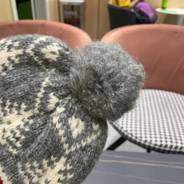 Moncler Tricoté côtelé Gris Heather Beanie 12