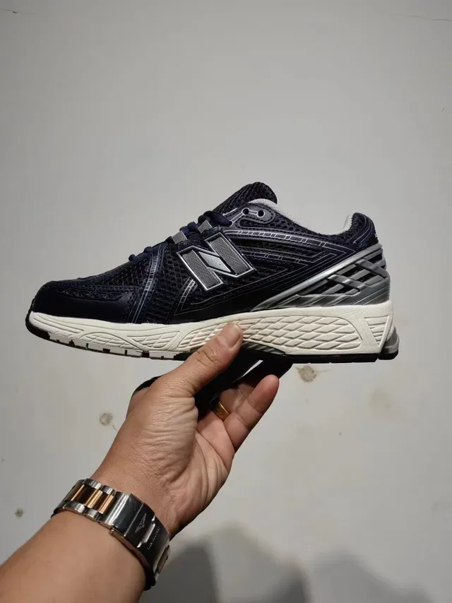 New Balance 1906R Navy and Silver Running Shoes 2