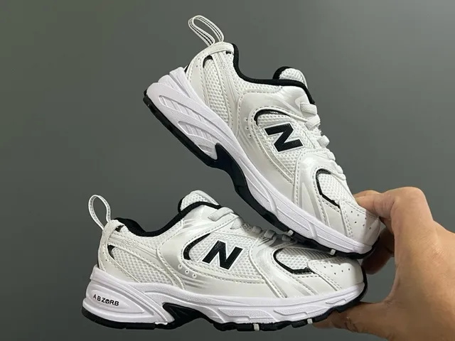 New Balance 530 Pink and White Chunky Sneakers 23