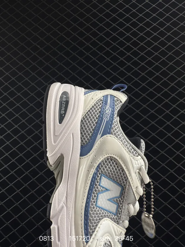 New Balance 530 White and Blue Chunky Sneakers 9