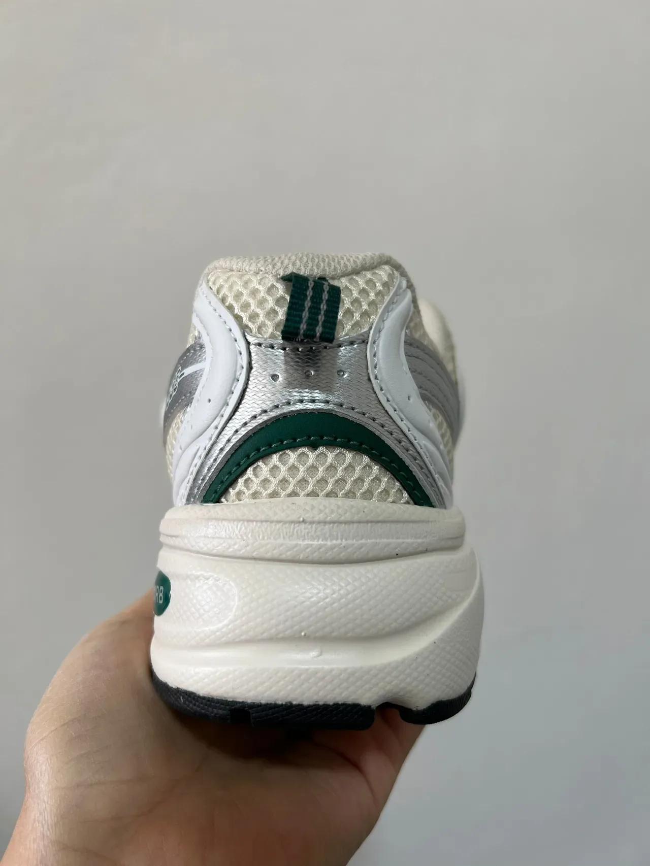 New Balance 530 White Beige Green Lifestyle Sneakers 3