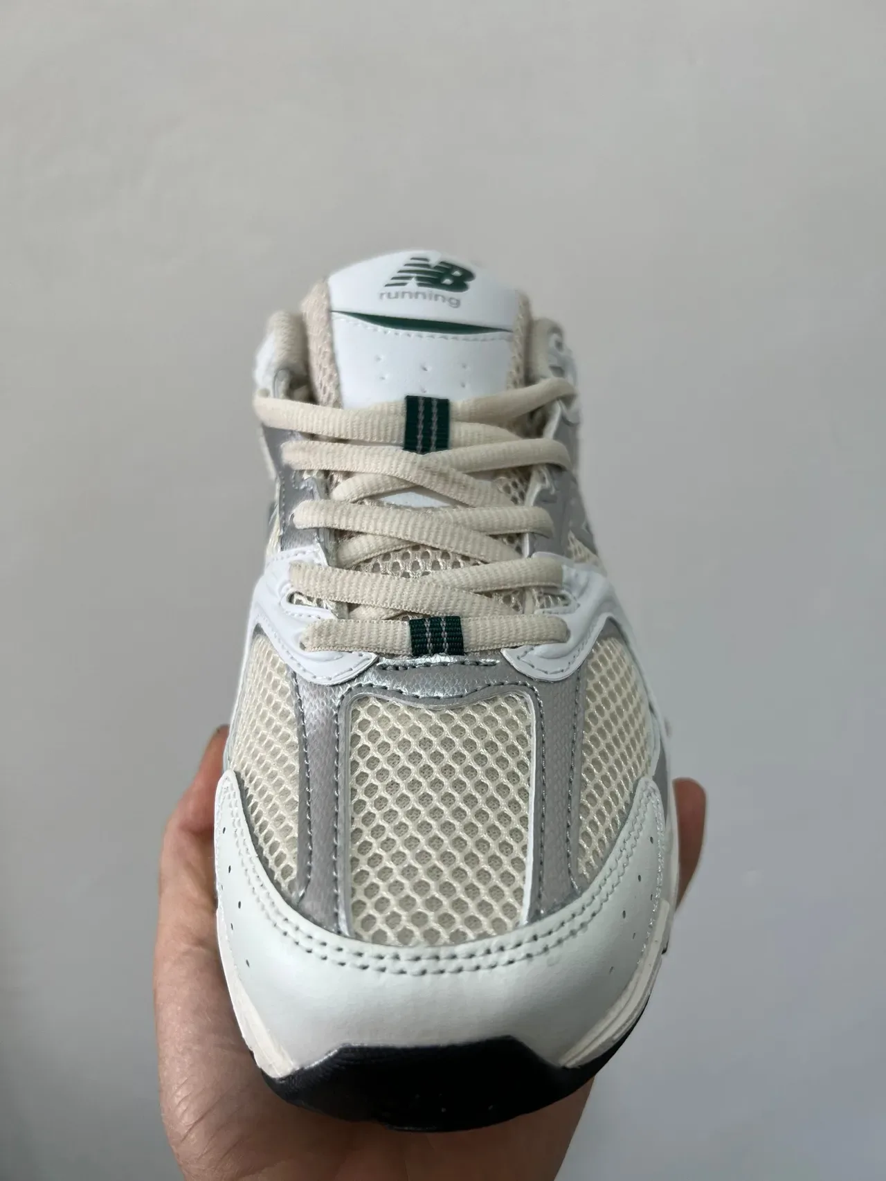 New Balance 530 White Beige Green Lifestyle Sneakers 5