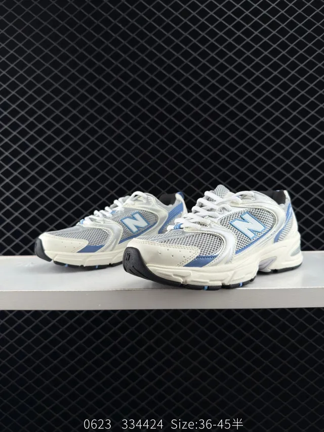 New Balance 530 White Blue Layered Mesh Chunky Sneakers 2