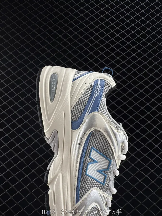 New Balance 530 White Blue Layered Mesh Chunky Sneakers 7