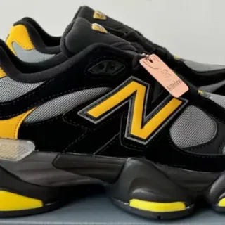 New Balance 9060 Black Yellow Gray মোটা সোলের স্নিকার