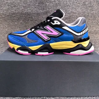 New Balance 9060 蓝色粉色黄色厚底运动鞋
