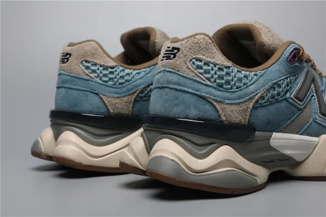 New Balance 9060 Dusty Blue Brown Lifestyle Sneakers 2