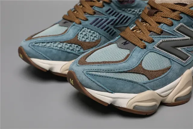 New Balance 9060 Dusty Blue Brown Lifestyle Sneakers 4
