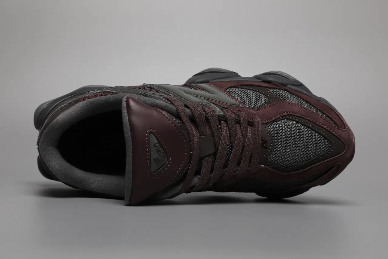 New Balance 9060 Zapatillas Lifestyle Gris y Burdeos 7