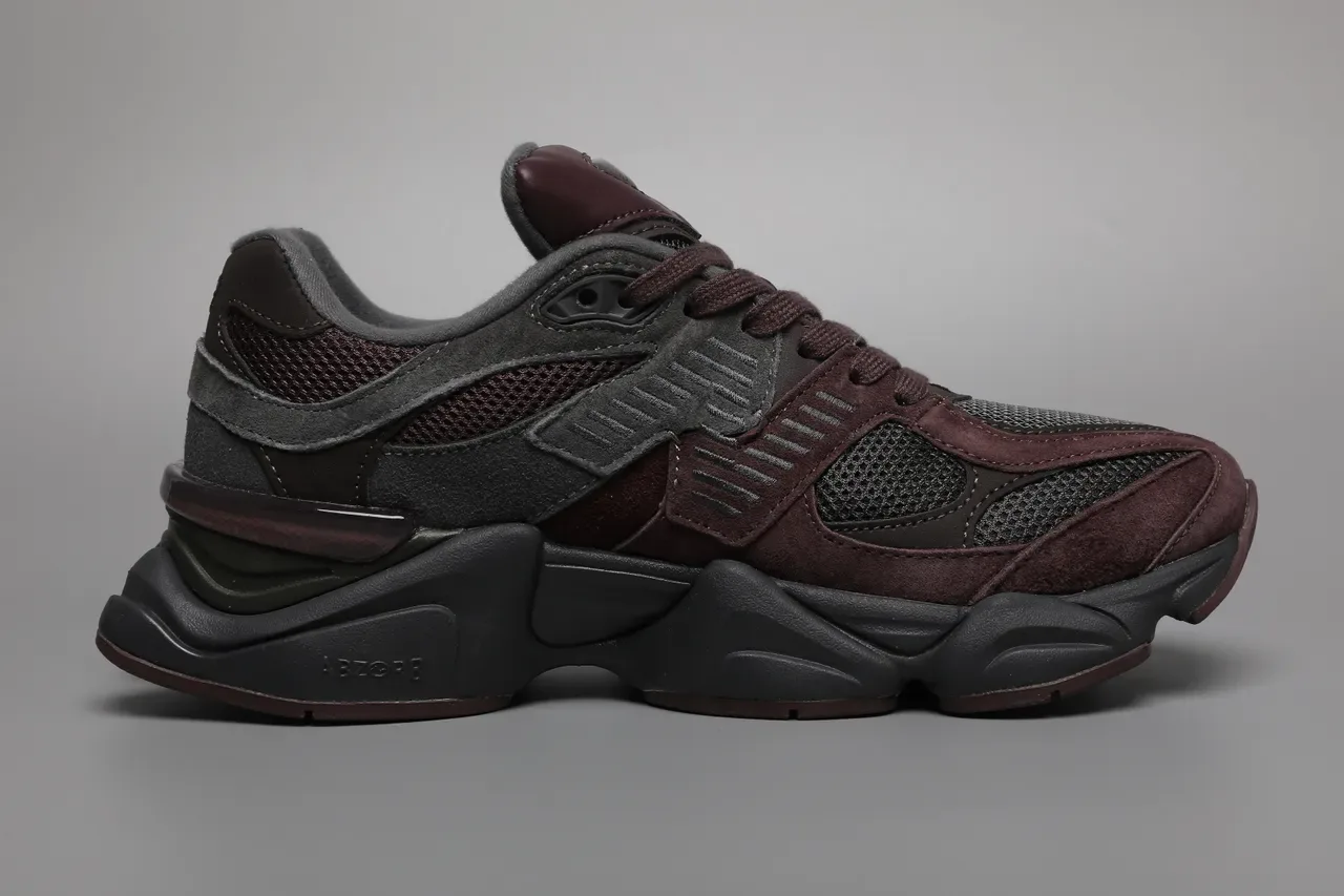 New Balance 9060 Zapatillas Lifestyle Gris y Burdeos 8
