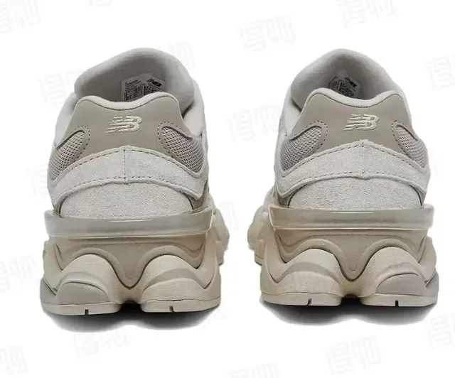 New Balance بيج ميد سول حذاء رياضي سميك جزء علوي مواد مختلطة 3