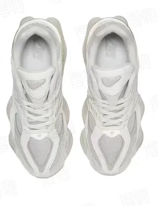 New Balance بيج ميد سول حذاء رياضي سميك جزء علوي مواد مختلطة 4