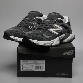 New Balance কালো সাদা চকি মিডসোল মেশ এবং সুয়েড উপরের অংশ লাইফস্টাইল স্নিকার্স