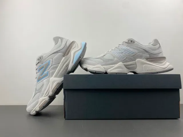 New Balance Zapatillas Chunky Gris Azul Midsole Malla Y Ante 13