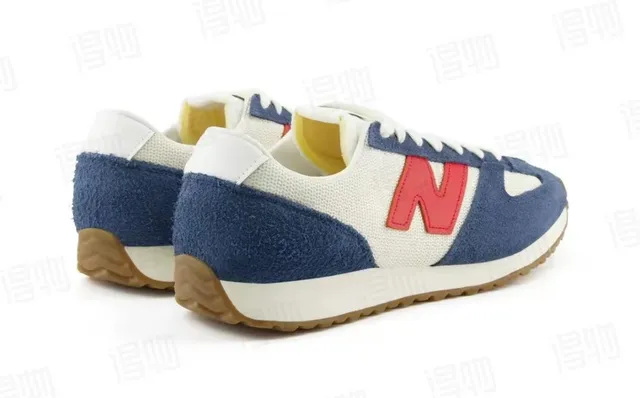 New Balance Navy Red Retro Runner ante y textil parte superior zapatillas de estilo de vida 5