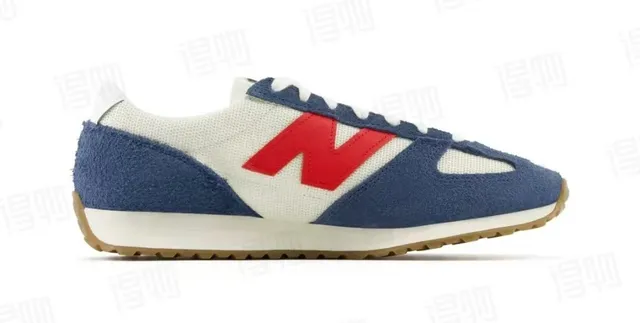 New Balance Navy Red Retro Runner ante y textil parte superior zapatillas de estilo de vida 7
