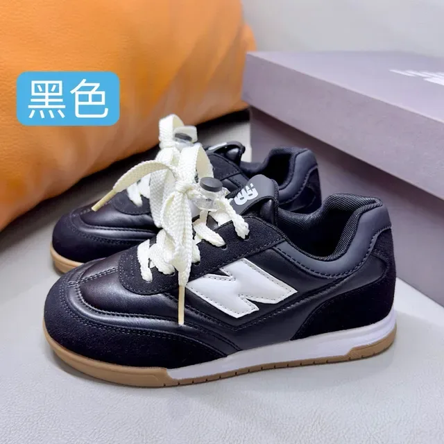 New Balance أبيض أسود ريترو رنر سيلويت سويد وطبقة صناعية أسلوب حياة حذاء رياضي 4