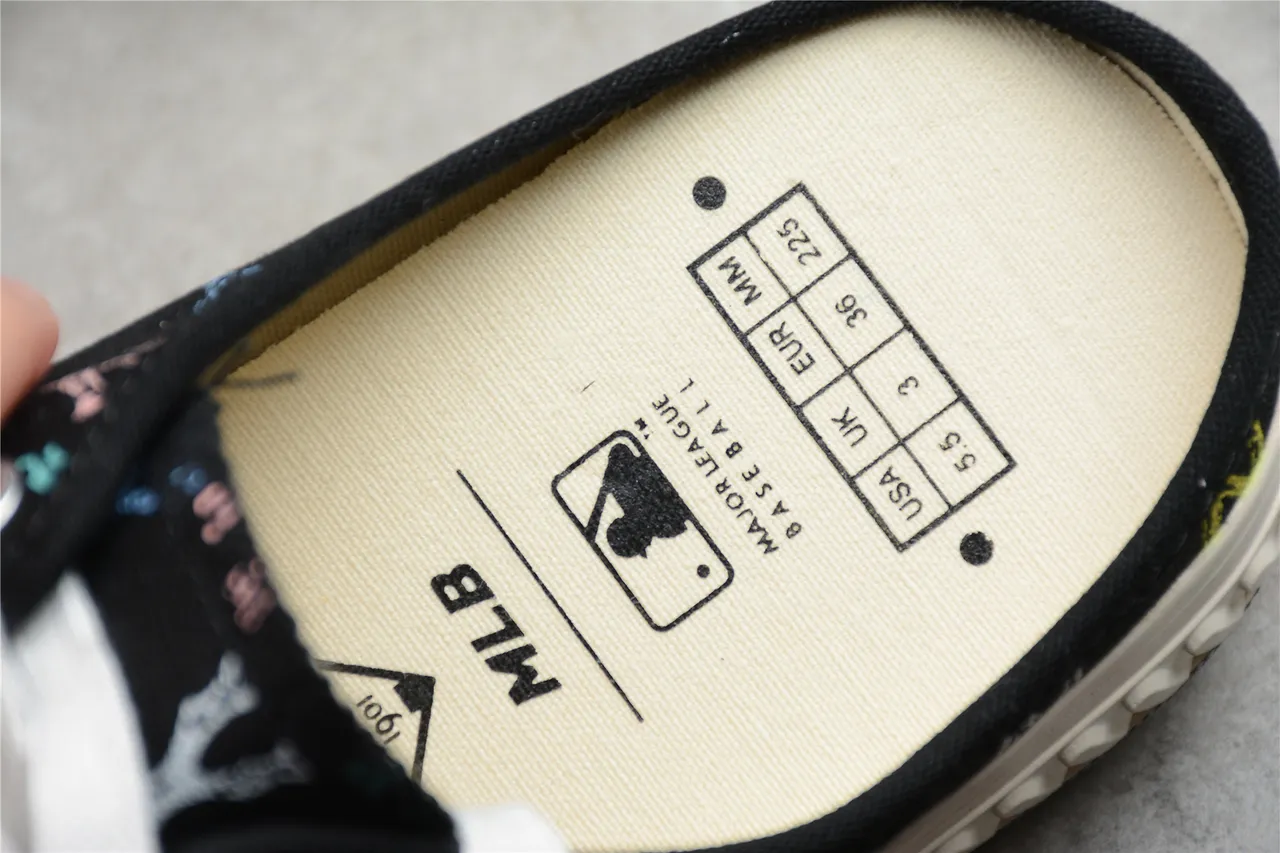 New Era NY Logo Print Mule Canvas Zapatos con Cordones 9