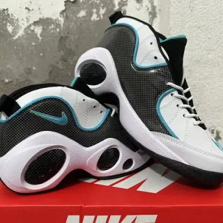 Nike Air Flight 95 Big Eyes Black White Turquoise chaussures de basketball
