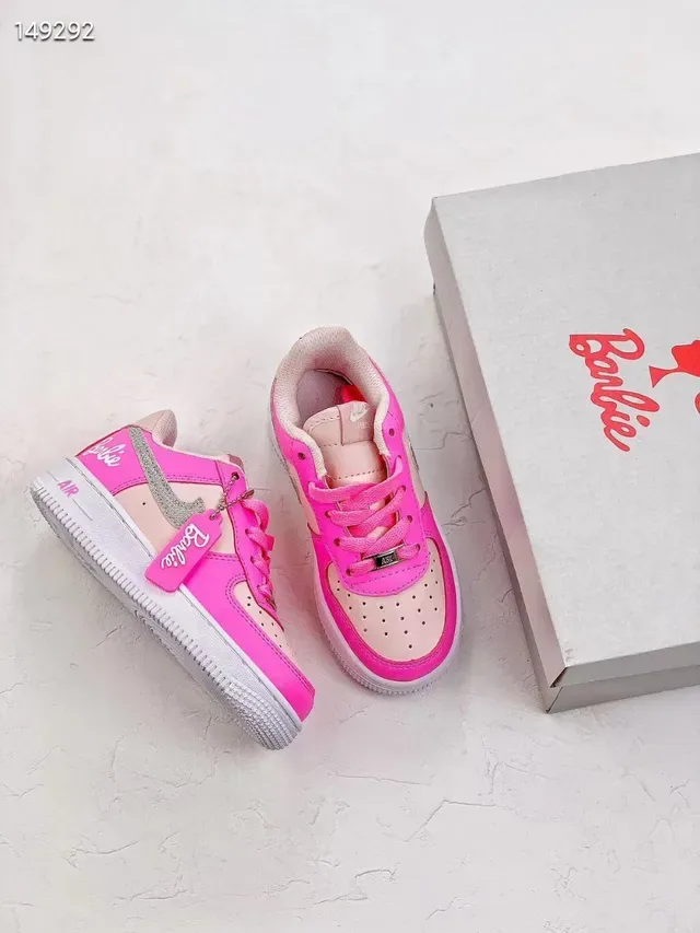 Nike Air Force 1 Barbie Pink Lifestyle Sneakers 5