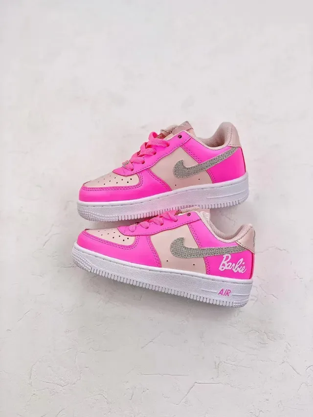 Nike Air Force 1 Barbie Pink Lifestyle Sneakers 22