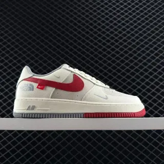 Nike Air Force 1 بيج أحمر ذا نورث فيس تعاون أسلوب حياة سنيكرز