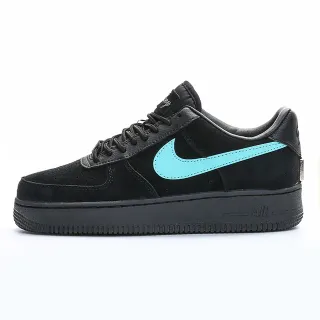 Nike Air Force 1 أسود وتركواز أسلوب حياة سنيكرز