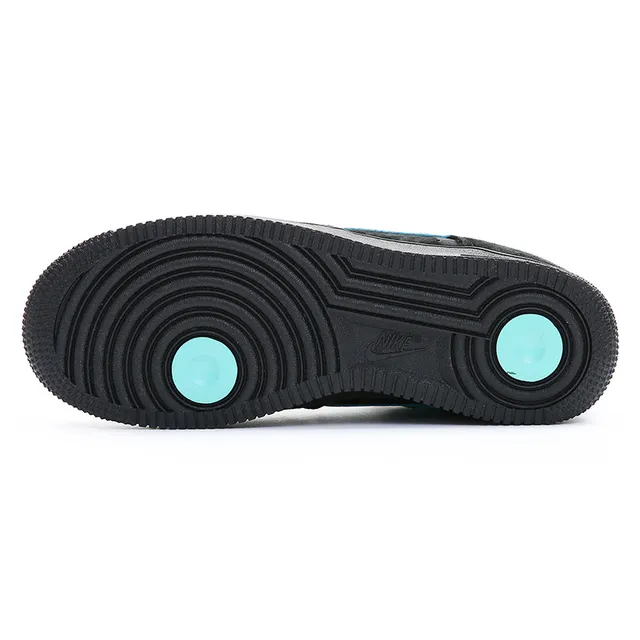 Nike Air Force 1 Black and Turquoise Lifestyle Sneakers 6