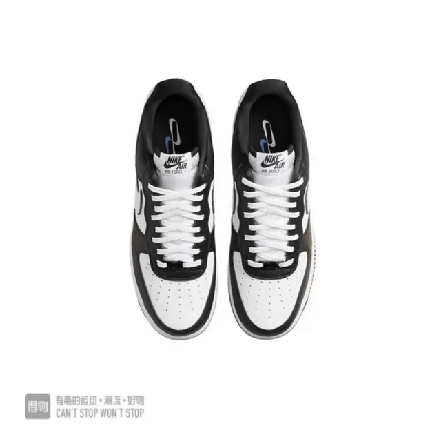Nike Air Force 1 أسود وأبيض سنيكرز لايف ستايل 3