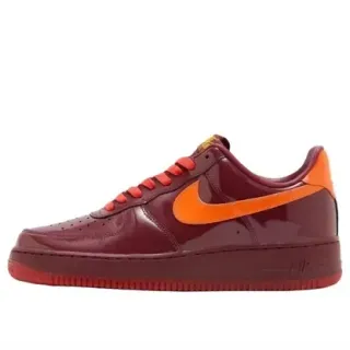 Nike Air Force 1 Low Bordeaux Laranja Brilhante Tênis Lifestyle