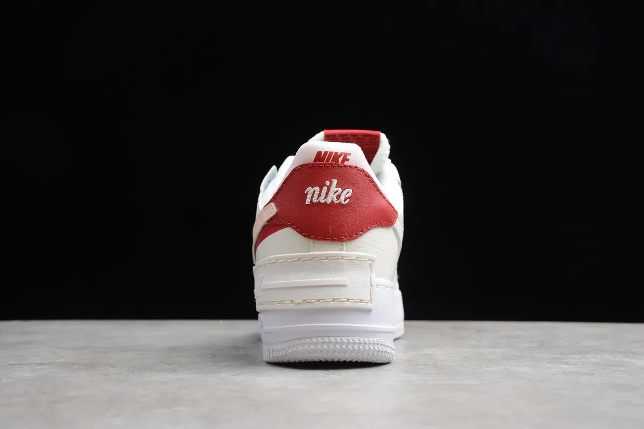 Nike Air Force 1 Shadow White Red Pink Lifestyle Sneakers 2