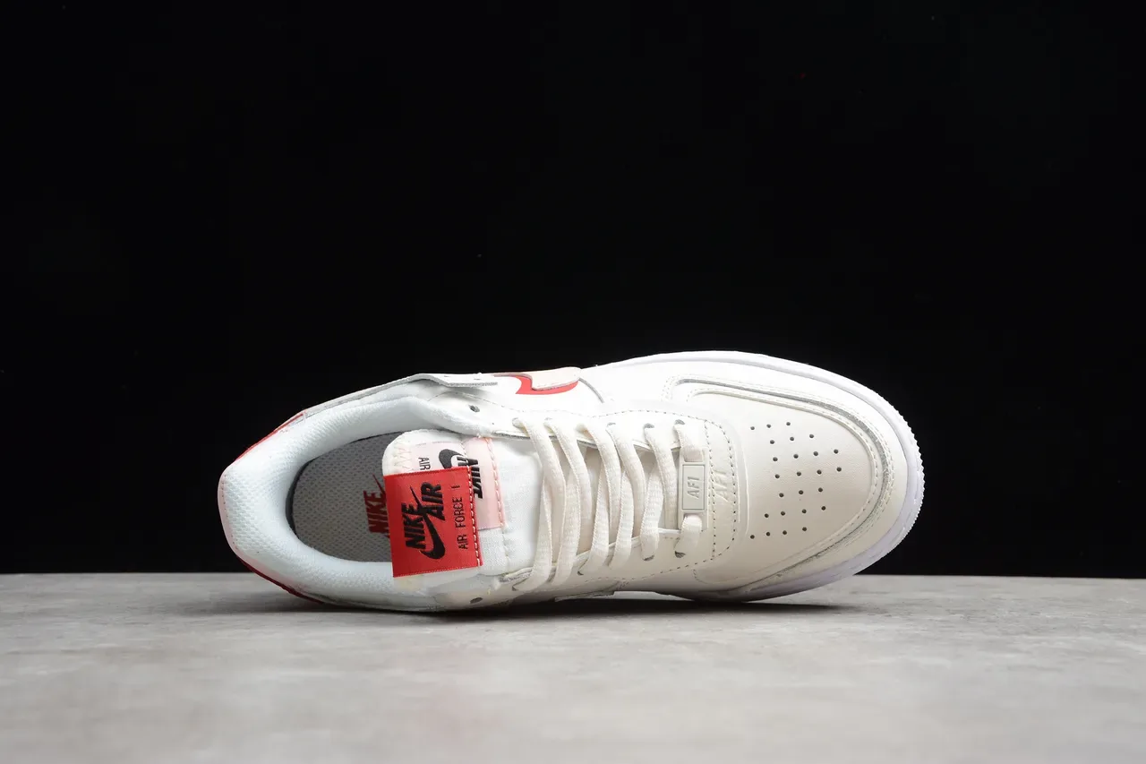 Nike Air Force 1 Shadow White Red Pink Lifestyle Sneakers 4