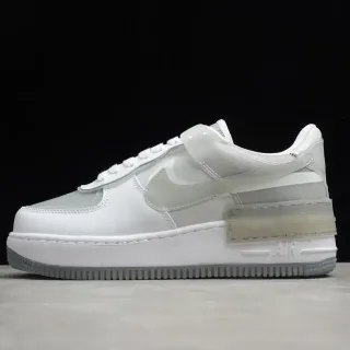 Nike Air Force 1 Shadow أبيض شفاف كعب أحذية أسلوب حياة