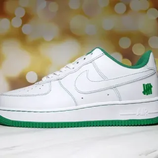 Nike Air Force 1 Blanc et Vert Lifestyle Sneakers