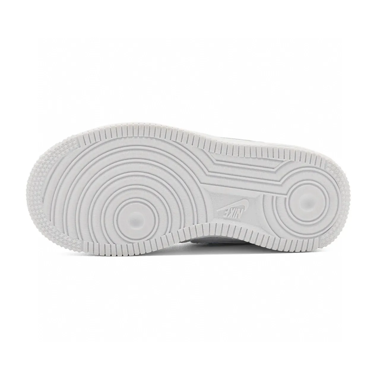 Nike Air Force 1 White Blue Low-Top Perforated Toe Lifestyle Sneakers 7