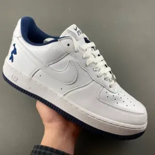 Nike Air Force 1 أبيض نافي أسلوب حياة أحذية رياضية