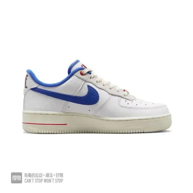 Nike Air Force 1 Blanc Bleu Royal Rouge Sneakers Lifestyle 2