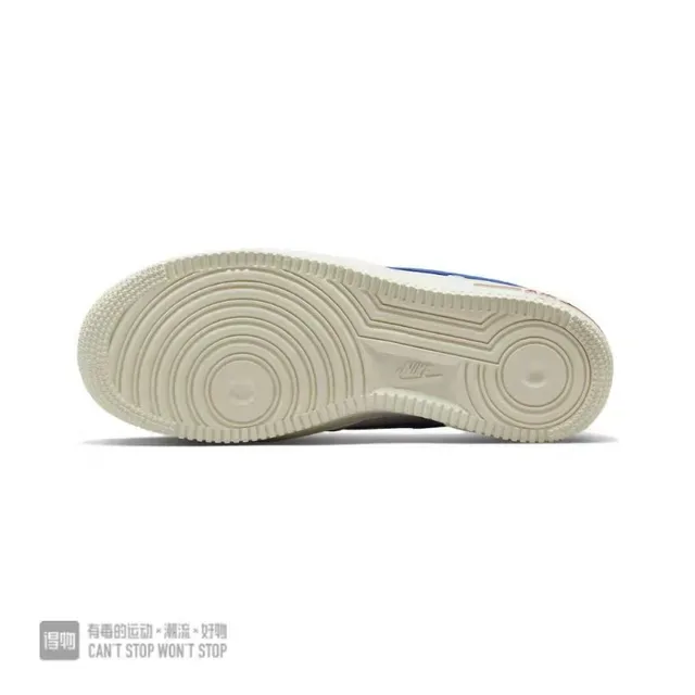 Nike Air Force 1 Blanc Bleu Royal Rouge Sneakers Lifestyle 3