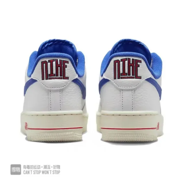 Nike Air Force 1 Blanc Bleu Royal Rouge Sneakers Lifestyle 4