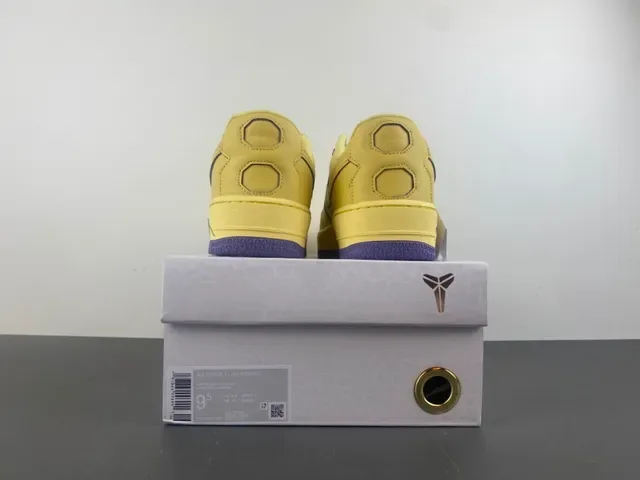 Nike Air Force 1 Amarelo Roxo Pele de serpente Cadarço Lifestyle Sneaker 17
