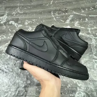 Nike Air Jordan 1 حذاء أسود كامل نمط الحياة