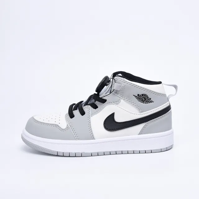 Nike Air Jordan 1 High Tênis de Basquete Infantil Vermelho Preto Branco 3