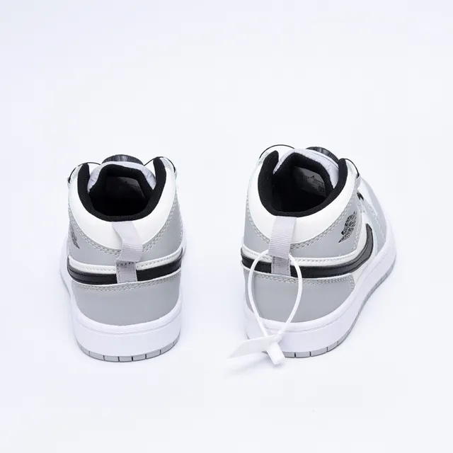 Nike Air Jordan 1 High Tênis de Basquete Infantil Vermelho Preto Branco 5